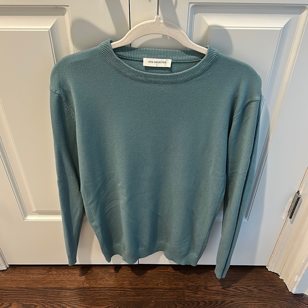 Means Teal Large AHA Select Sweater